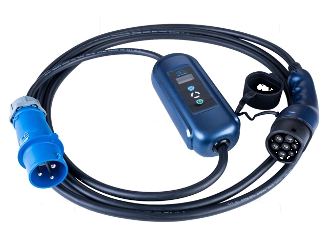 Lader: eMobility; 2x0,75mm2,3x6mm2; 7,2kW; IP54; 5m; 32A; 1-fasig Lader: eMobility; 2x0,75mm2,3x6mm2; 7,2kW; IP54; 5m; 32A; 1-fasig